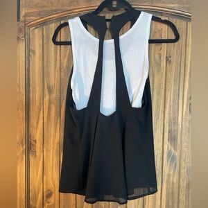 Black tank with fun back